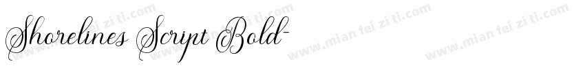Shorelines Script Bold字体转换
